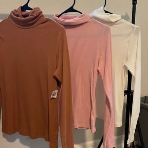 Three old navy turtle necks